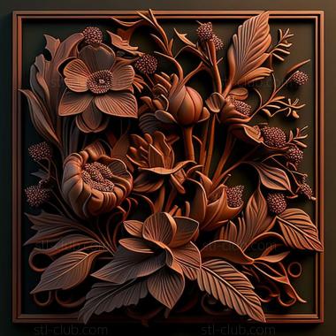 3D model flowers (STL)